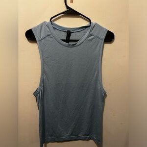 Lululemon metal vent muscle tank tank blue sz XS